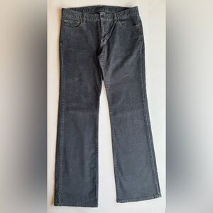 Women’s Polo Jeans Co Ralph Lauren Vintage Y2K Low Rise Cords Dark Grey Size 10